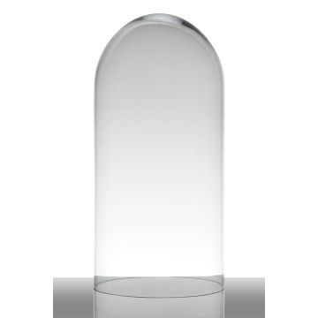 Campana di vetro ADELINA, cilindro/rotondo, trasparente, 40cm, Ø19cm