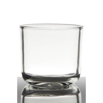 Vetro per candele NICK, cilindro/rotondo, trasparente, 13 cm, Ø14 cm