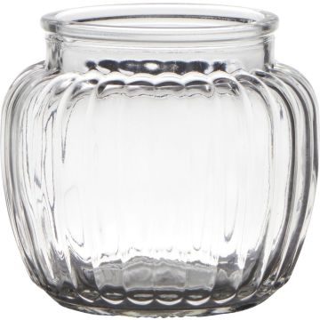 Vetro per candele NOLAN, sfera/rotondo, trasparente, 10,5 cm, Ø11,5 cm