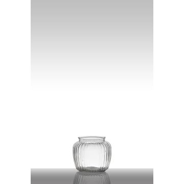 Vetro per candele NOLAN, sfera/rotondo, trasparente, 13cm, Ø15cm