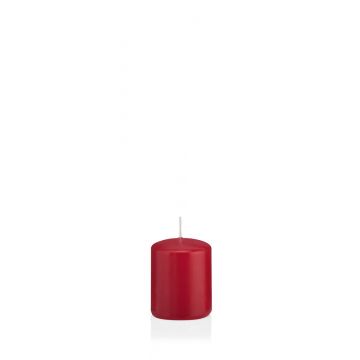Candela votiva / Candela a colonna MAEVA, rosso scuro, 6cm, Ø5cm, 14h - Made in Germany