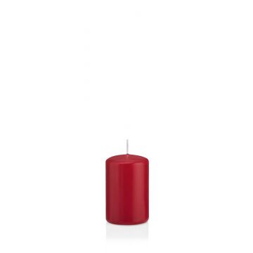 Candela votiva / Candela a colonna MAEVA, rosso scuro, 8cm, Ø5cm, 18h - Made in Germany