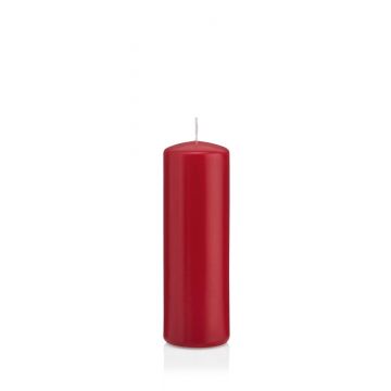 Candela votiva / Candela a colonna MAEVA, rosso scuro, 15cm, Ø5cm, 37h - Made in Germany