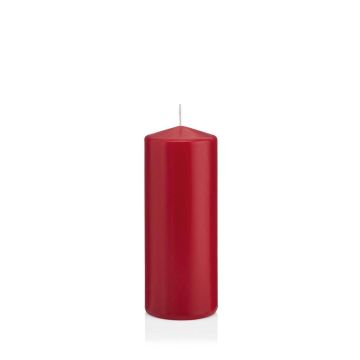 Candela votiva / Candela a colonna MAEVA, rosso scuro, 15cm, Ø6cm, 54h - Made in Germany