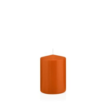 Candela votiva / Candela a colonna MAEVA, arancione, 10cm, Ø7cm, 42h - Made in Germany
