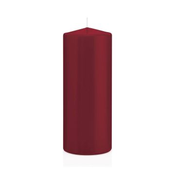 Candela votiva / Candela a colonna MAEVA, bordeaux, 20cm, Ø8cm, 119h - Made in Germany