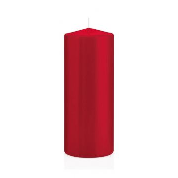 Candela votiva / Candela a colonna MAEVA, rosso rubino, 20cm, Ø8cm, 119h - Made in Germany