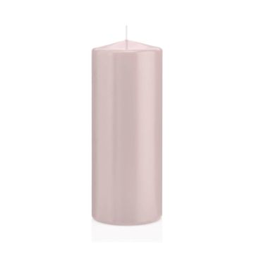 Candela votiva / Candela a colonna MAEVA, rosa chiaro, 20cm, Ø8cm, 119h - Made in Germany