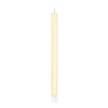 Candela lunga / Candela per candelabro TARALEA, crema, 35cm, Ø2,3cm, 18h - Made in Germany