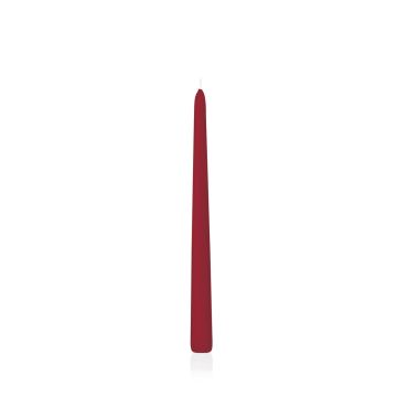 Candela da tavolo / Candela per la casa PALINA, rosso scuro, 30cm, Ø2,5cm, 13h - Made in Germany