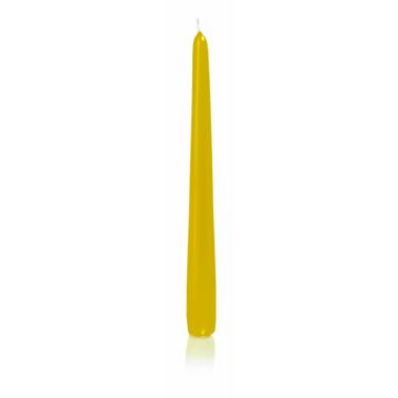 Candela da tavolo / Candela per la casa PALINA, giallo, 25cm, Ø2,5cm, 8h - Made in Germany