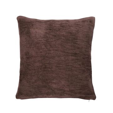 Cuscino decorativo in tela KALUA, marrone cioccolato, 45x45cm