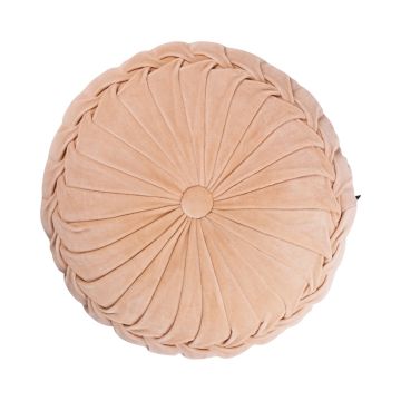 Cuscino rotondo BELLONA, rosa pallido, 10x40cm