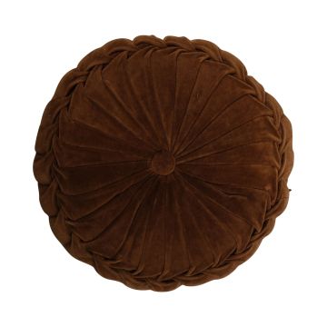 Cuscino rotondo BELLONA, marrone, 10x40cm