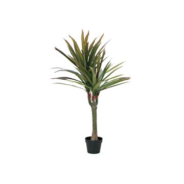 Dracaena artificiale RALIAN, tronco decorativo, verde-rosso, 120cm