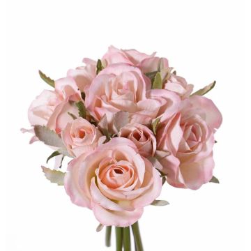Bouquet di rose finte ROSILA, rosa, 20cm, Ø15cm