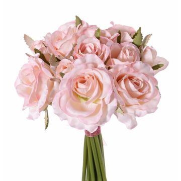 Bouquet di rose finte ROSILA, rosa, 25cm, Ø20cm