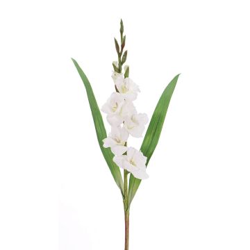 Gladiolo di plastica ELEA, bianco, 85cm, Ø3-10cm