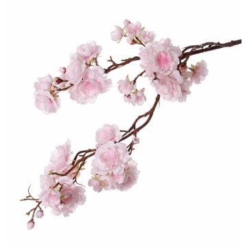 Ramo finto di ciliegio giapponese RUKIA, fiorito, rosa chiaro, 90cm