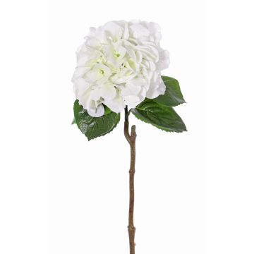Ortensia di plastica CHIDORI, bianco-verde, 60cm, Ø20cm