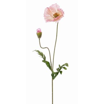 Papavero finto LIENTJE, rosa, 65cm, Ø12cm