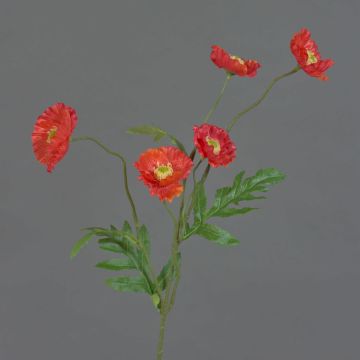 Papavero finto KEIRA, arancione, 65cm, Ø5cm