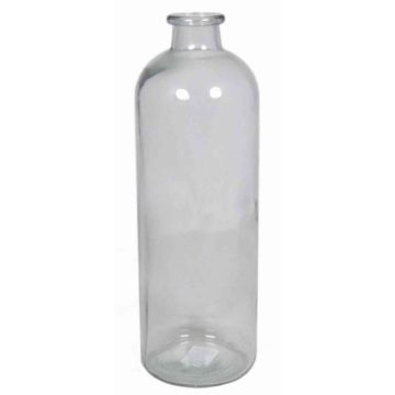 Bottiglia di vetro URSULA, cilindrico/rotondo, trasparente, 33cm, Ø5cm/Ø11cm