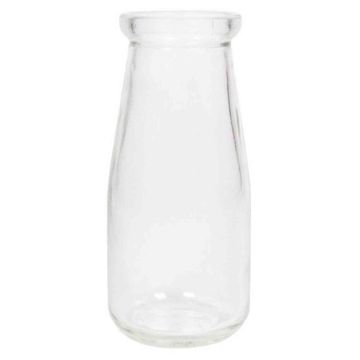 Bottiglia di vetro MICHEL, cilindrico/rotondo, trasparente, 14cm, Ø6,3cm