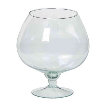Bicchiere da Cognac XXL BARRON su piede, sfera/rotondo, trasparente, 18,5cm, Ø10,5cm/Ø15,5cm
