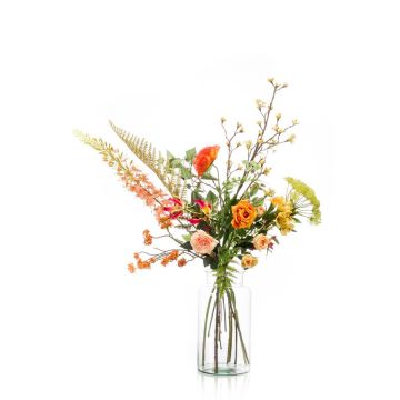 Bouquet tessile FEME, arancione, 110cm, Ø40cm