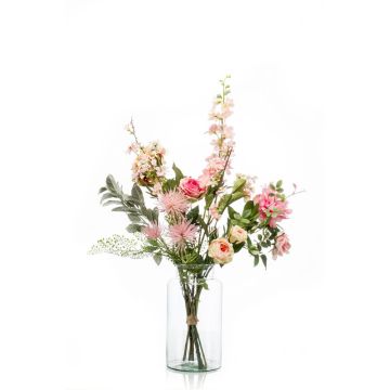 Bouquet tessile FEME, rosa, 90cm, Ø40cm