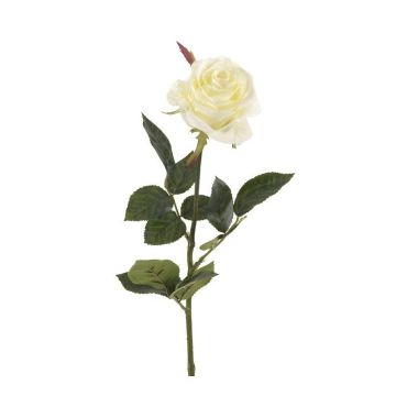 Rosa finta BRINA, bianca, 70cm