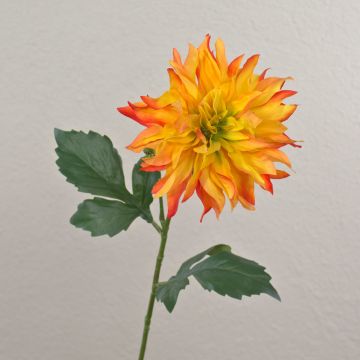 Dahlia tessile CINTHIA, arancione, 60cm