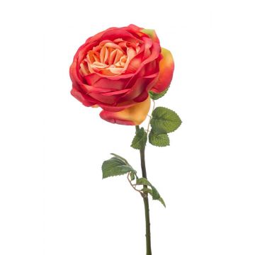 Rosa finta VERITA, arancione, 65cm