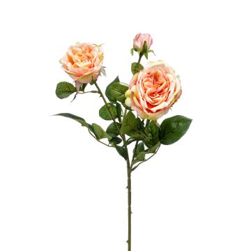 Ramo di rose finte CALISTA, rosa crema, 60cm