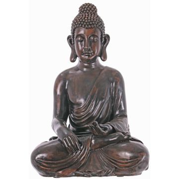Figura di Buddha RAJESH, seduto in meditazione, bronzo, 50cm