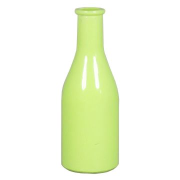 Bottiglia di vetro ANYA, verde chiaro, 18cm, Ø6,5cm