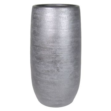 Vaso di ceramica AGAPE granulato, nero, 50cm, Ø24,5cm