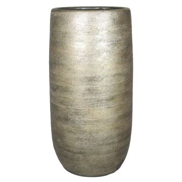 Vaso di ceramica AGAPE granulato, oro, 50cm, Ø24,5cm