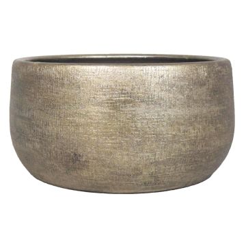 Ciotola in ceramica AGAPE granulato, oro, 14cm, Ø28cm