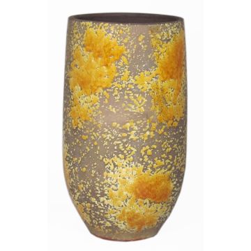 Vaso rustico in ceramica TSCHIL, sfumatura di colore, ocra-giallo-marrone, 35cm, Ø18cm