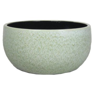Ciotola ELIEL in ceramica, maculato, verde menta-bianco, 13cm, Ø28cm