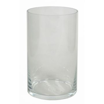 Vaso cilindrico di vetro SANSA OCEAN, trasparente, 20cm, Ø12cm