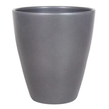 Vaso di ceramica TEHERAN PALAST, grigio antracite, 17cm, Ø13,5cm