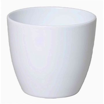 Piccolo vaso da fiori TEHERAN BASAR, ceramica, bianco, 6cm, Ø7,5cm
