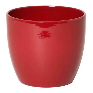 Piccolo vaso da fiori TEHERAN BASAR, ceramica, rosso vino, 6,5cm, Ø8,5cm
