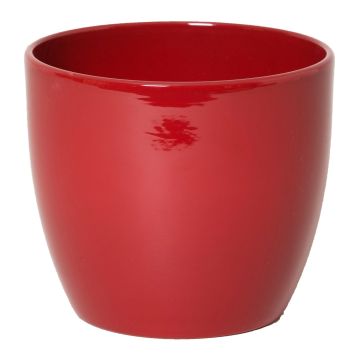 Piccolo vaso da fiori TEHERAN BASAR, ceramica, rosso vino, 9,8cm, Ø12cm