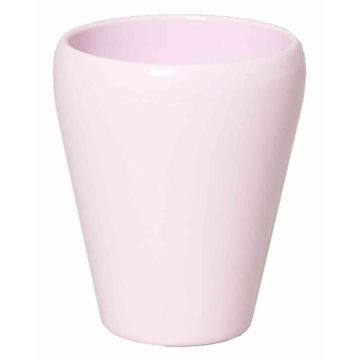 Vaso per orchidee NAZARABAD, ceramica, rosa tenue, 17cm, Ø14cm