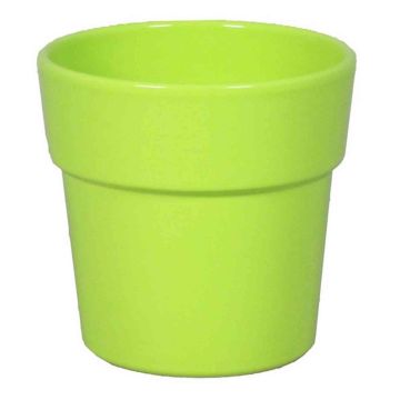 Vaso per orchidee MARIVAN, ceramica, verde mela, 12,5cm, Ø13,5cm