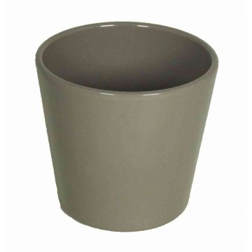 Vaso per orchidee BANEH, ceramica, grigio, 12,5cm, Ø13,5cm